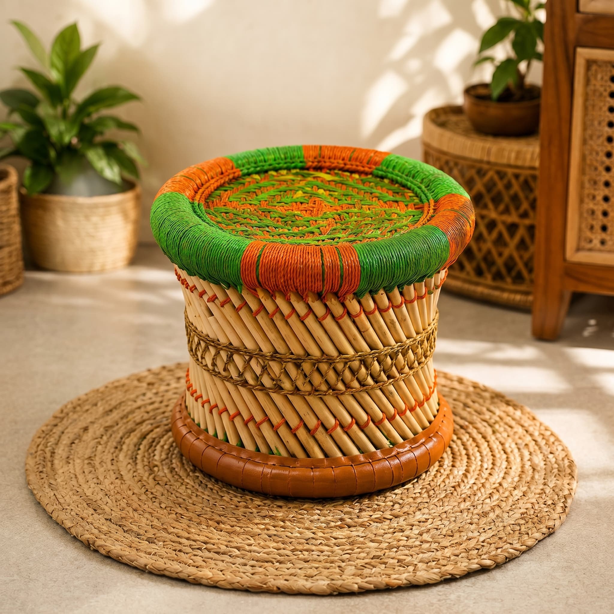 Bamboo Mudha (Stool) - View 1